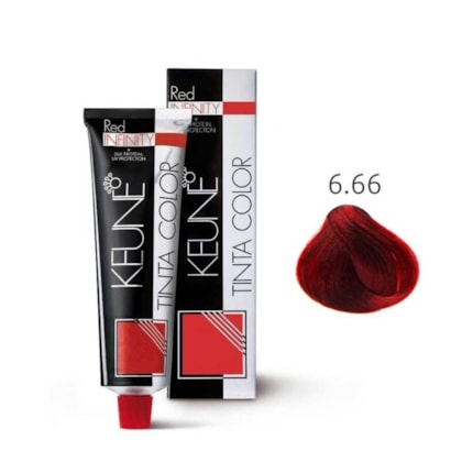 Keune - Tinta Color Cor 6.66 Vermelho Intenso Infinity 60ml