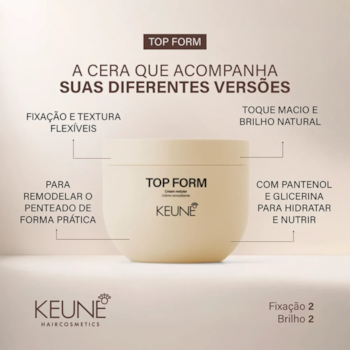 Segunda imagem do produto Keune Top Form - Cera Modeladora 100 ml