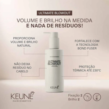 Segunda imagem do produto Keune - Ultimate Blowout - Loção/Protetor Térmico 200ml