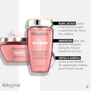 Segunda imagem do produto Kit Kérastase Chroma Absolu Riche Respect Filler (2 Produtos)