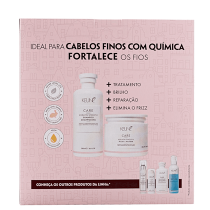 Segunda imagem do produto Kit Keune Care Keratin Smooth Duo (2 Produtos)
