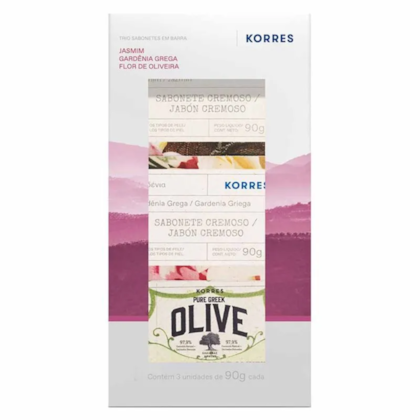 Kit Korres Gift Set Milos Island -Sabonete em Barra (3 unidades) 90g