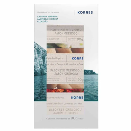 Kit Korres Gift Set Rhodes Island - Sabonete em Barra (3 unidades) 90g
