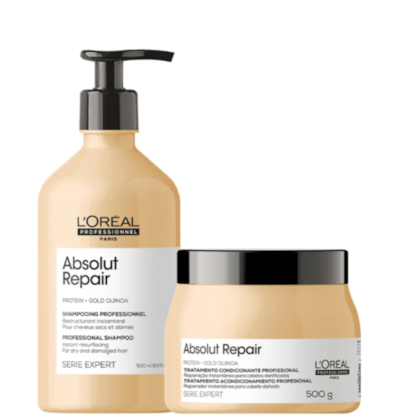 Kit L'Oréal Absolut Repair Gold Quinoa + Protein Instant Resurfacing Duo (2 Produtos)