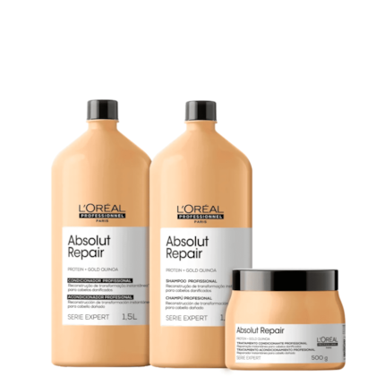 Kit L'Oréal Absolut Repair Quinoa + Protein Salon Trio (3 Produtos)