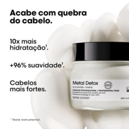 Segunda imagem do produto Kit L'Oréal Metal Detox Máscara 250ml + Óleo Concentrado 50ml