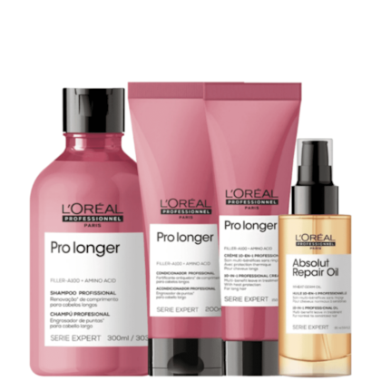 Kit L'Oréal  Pro Longer + Absolut Repair Quatre (4 Produtos)
