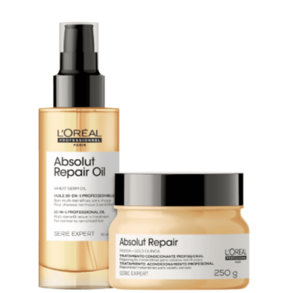 Kit L'Oréal Professionnel Serie Expert Absolut Repair Gold Quinoa + Protein Dupla (2 Produtos)