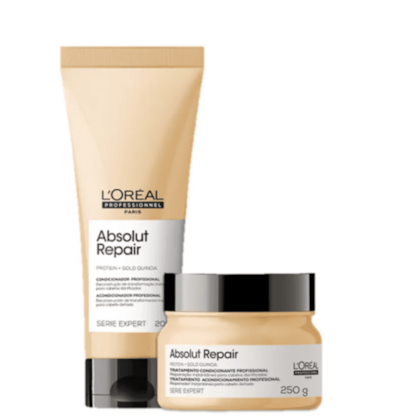 Kit L'Oréal Professionnel Serie Expert Absolut Repair Gold Quinoa + Protein Tratamento (2 Produtos)