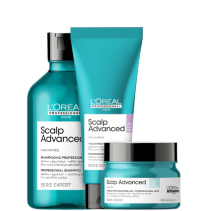 Kit L'Oréal Professionnel Serie Expert Scalp Advanced Trio Antidesconforto (3 Produtos)