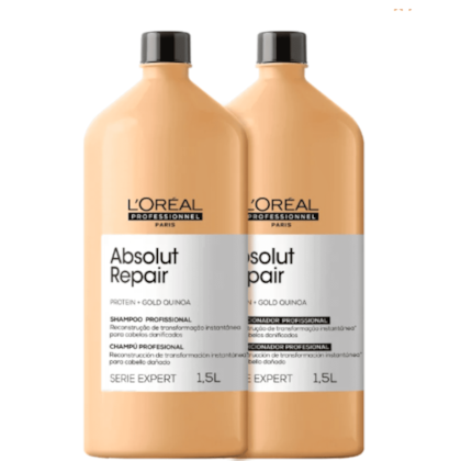Kit L'Oréal  Serie Expert Absolut Repair Gold Quinoa + Protein Salon Duo (2 Produtos)