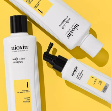 Segunda imagem do produto Kit Nioxin Pro Clinical System 1 Small 150ml (3 Produtos)