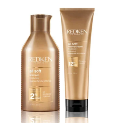 Segunda imagem do produto KIT Redken All Soft -Shampoo 300ml e Máscara 250ml