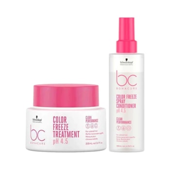 Kit Schwarzkopf - BC Color Freeze Ph 4,5 Mask 200ml + Spray Cond 200ml