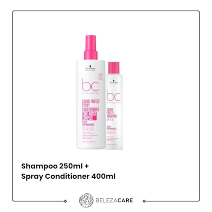 Segunda imagem do produto Kit Schwarzkopf - BC Color Freeze Ph 4,5 Sh 250ml + Spray Cond 400ml