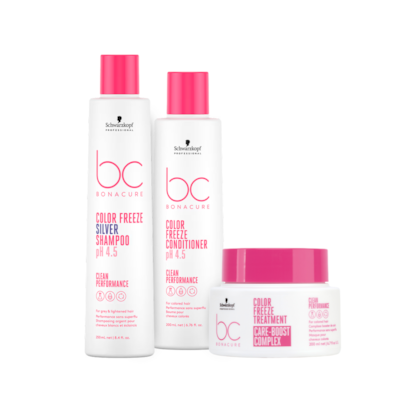 Kit Schwarzkopf - BC Color Freeze Ph 4,5 Sh Silver 250ml + Cond Spray200ml + Mask 200ml