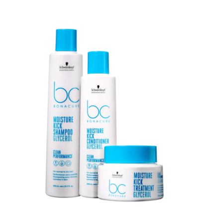 Kit Schwarzkopf BC Moisture Kick Grycerol Trio (3 Produtos)