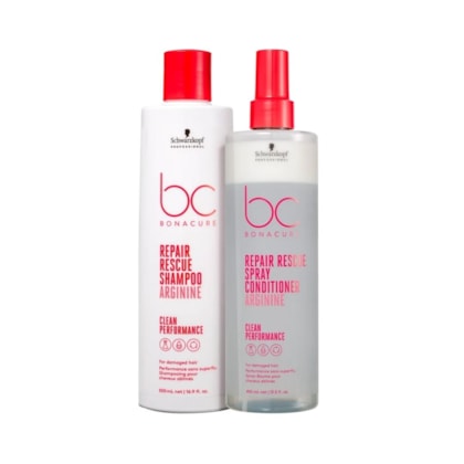 Kit Schwarzkopf - BC Repair Rescue Sh 250ml + Spray Cond 400ml