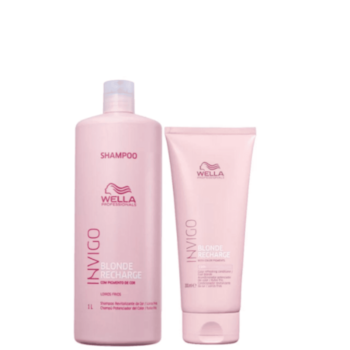 Kit Shampoo E Condicionador Invigo Blonde Recharge 1L