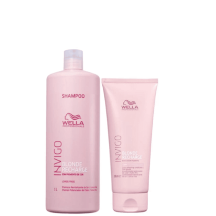 Kit Shampoo E Condicionador Invigo Blonde Recharge 1L