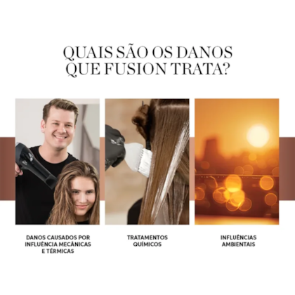 Segunda imagem do produto Kit Wella Fusion Salon Duo + Oil Reflections 100ml (3 Prod)