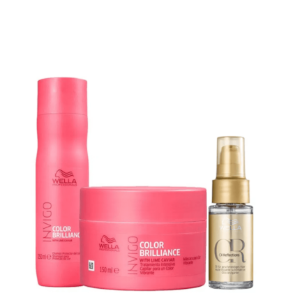 Kit Wella Invigo Color Brilliance + Oil Reflections 30ml (3 Produtos)