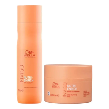 Segunda imagem do produto Kit Wella Nutri-Enrich Shampoo e Máscara + OPI NLA15