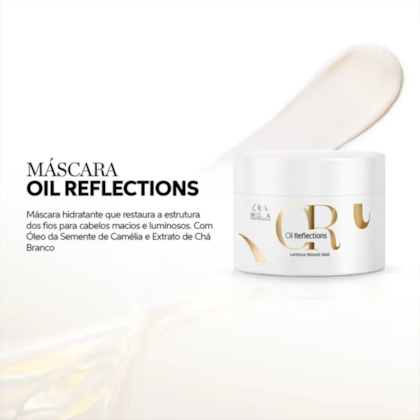 Segunda imagem do produto Kit Wella Oil Reflections - Máscara + Oil Light 100ml