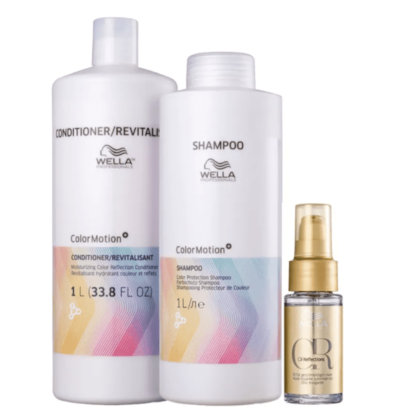Kit Wella Professionals Color Motion+ Salão +Oil Reflections Trio (3 Produtos)