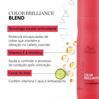 Segunda imagem do produto Kit Wella Professionals Invigo Color Brilliance Salon Triplo (3 Produtos)