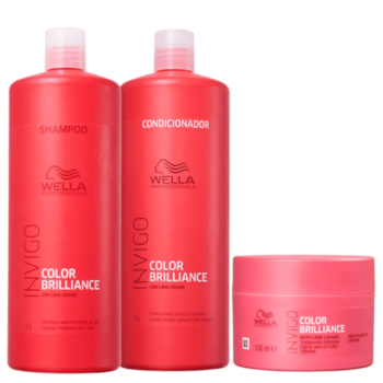 Kit Wella Professionals Invigo Color Brilliance Salon Triplo (3 Produtos)