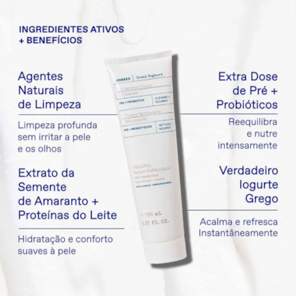 Segunda imagem do produto Korres Greek Yoghurt - Espuma de Limpeza Facial 150ml