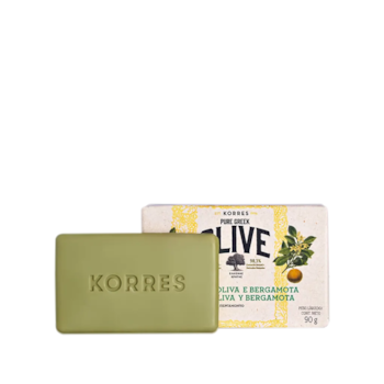 Segunda imagem do produto Korres Óleo de Oliva e Bergamota - Sabonete em Barra 90g