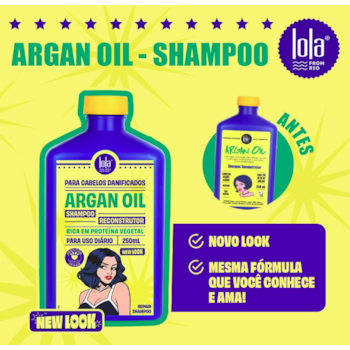 Segunda imagem do produto Lola - Argan Oil Shampoo 250Ml