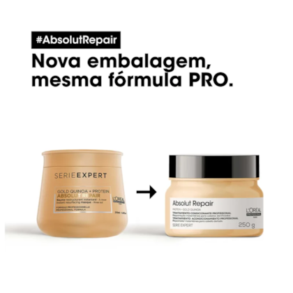 Segunda imagem do produto L'Oréal Absolut Repair Gold Quinoa - Máscara Capilar 250ml