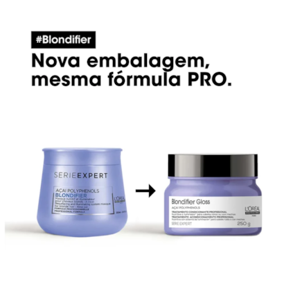 Segunda imagem do produto L'Oréal Blondifier Gloss - Máscara Capilar 250g