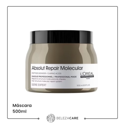 Segunda imagem do produto L'Oréal Professionnel -  Absolut Repair Molecular - Máscara 500ml