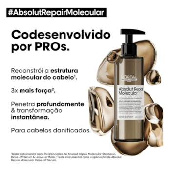 Segunda imagem do produto L'Oréal Professionnel - Absolut Repair Molecular - Sérum Capilar 250ml
