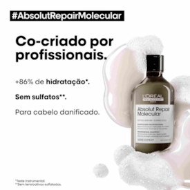 Segunda imagem do produto L'Oréal Professionnel Absolut Repair Molecular - Shampoo 300ml