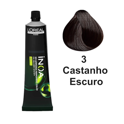 Segunda imagem do produto L'Oréal Professionnel -  Inoa 60g - CASTANHO - Todas As Cores