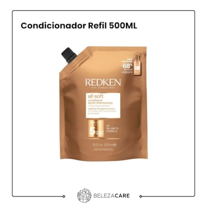 Segunda imagem do produto Redken - All Soft - Condicionador Refil 500ML
