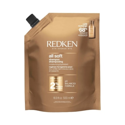Redken - All Soft - Shampoo Refil 500ML