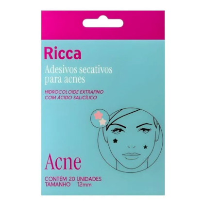 Ricca - Adesivos Secativos Para Acnes Flor e Estrela