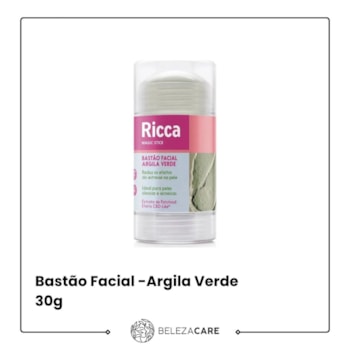 Segunda imagem do produto Ricca - Bastão Facial - Argila Verde 30g