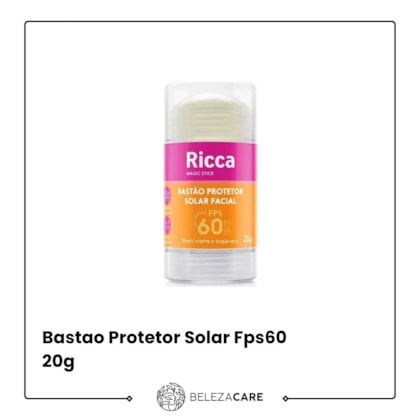 Segunda imagem do produto Ricca - Bastao Protetor Solar Fps60 20g