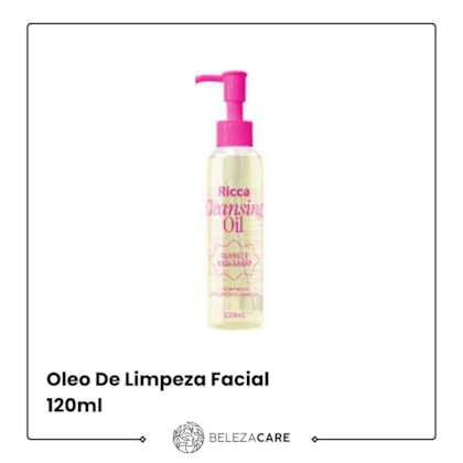 Segunda imagem do produto Ricca - Cleansing Oil Oleo De Limpeza Facial 120ml