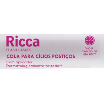 Segunda imagem do produto Ricca Cola Pincel 48h - Cola Para Cílios Postiços 5g