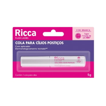 Ricca - Cola Pincel 48h - Cola Para Cílios Postiços 5g