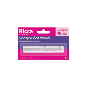 Ricca Cola Pincel 48h - Cola Para Cílios Postiços 5g
