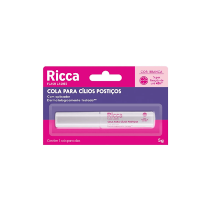 Ricca - Cola Pincel 48h - Cola Para Cílios Postiços 5g